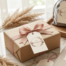Boho Neutral Eid Mubarak Geschenk-Anhänger Elegant Geschenkanhänger