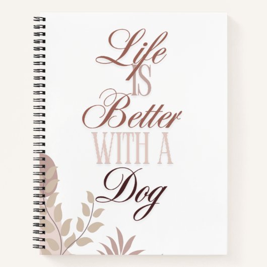 Boho Neutral Einfaches Notizbuch Journal (Vorderseite)