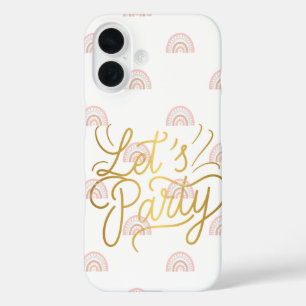 Boho Neutral Eleganter Telefon-Schutz Lasst uns iPhone 16 Hülle