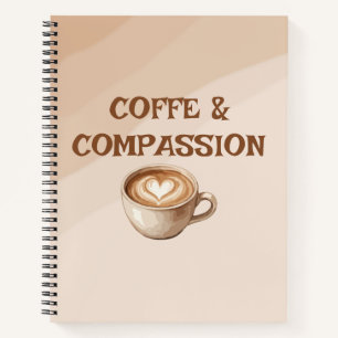 Boho Neutral Elegantes Notizbuch Journal Kaffee