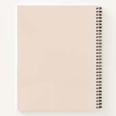 Boho Neutral Elegantes Notizbuch Journal | Vorrats (Rückseite)