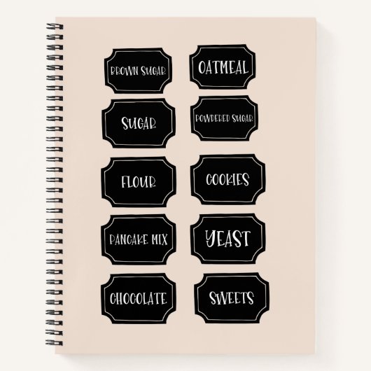 Boho Neutral Elegantes Notizbuch Journal | Vorrats (Vorderseite)