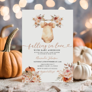 Boho Neutral Fall Clothes Kinderdusche Einladung