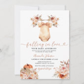 Boho Neutral Fall Clothes Kinderdusche Einladung (Vorderseite)