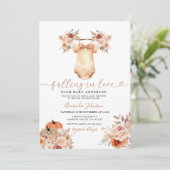 Boho Neutral Fall Clothes Kinderdusche Einladung (Stehend Vorderseite)