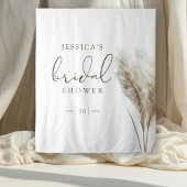 Boho Neutral Fluffy Pampas Grass Brautparty Wandteppich