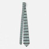 Boho-Neutral Greens Bunte Streifen Krawatte (Rückseite)