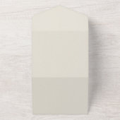 Boho Neutral Holzblock Buchstaben Babydusche All In One Einladung (Außenbereich)