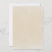 Boho Neutral Holzblock Buchstaben Babydusche Einladung (Rückseite)