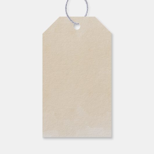 Boho Neutral-Holzblockbuchstaben Geschenkanhänger (Rückseite)