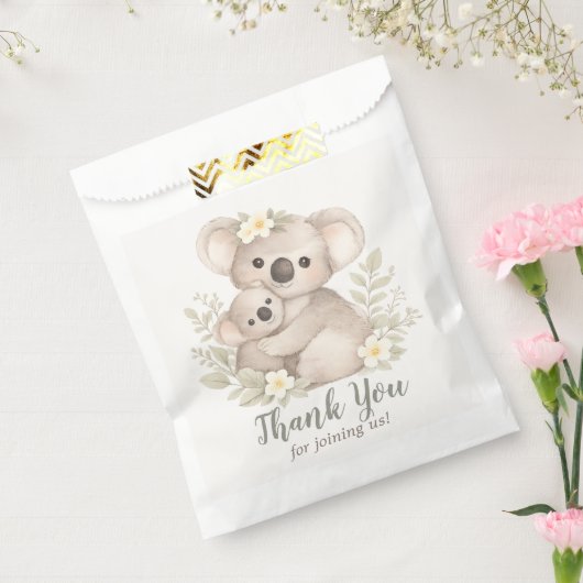 Boho Neutral Koala Baby Shower Geschenktütchen (Versiegelt)