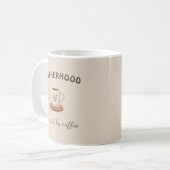 Boho Neutral Lustiger Papa Kaffeebecher Kaffeetasse (Vorderseite Links)