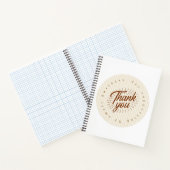Boho Neutral	Lustiges Notizbuch Journal | Danke  (Innenseite)