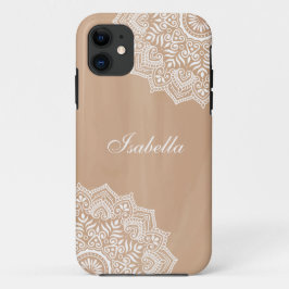 Boho Neutral Mandala Individuelle Name Case-Mate iPhone Hülle