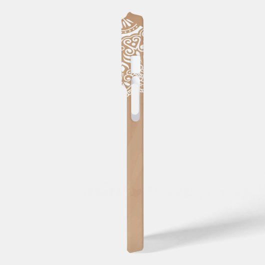 Boho Neutral Mandala Individuelle Name Case-Mate iPhone Hülle (Rückseite / Links)