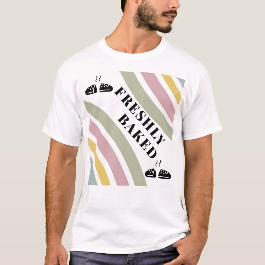 Boho Neutral Minimale Back-T-Shirt | frisch geback T-Shirt (Vorderseite)