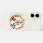 Boho Neutral Moderne Handyhülle | Teamgeist Case-Mate iPhone Hülle (Rückseite (Horizontal))