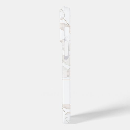 Boho Neutral Money Pflanze Individuelle Name Case-Mate iPhone Hülle (Rückseite / Links)