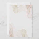 Boho Neutral Oh Baby Shower Pampas Floral Einladung (Rückseite)