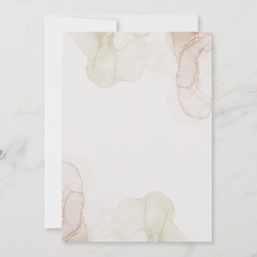 Boho Neutral Oh Baby Shower Pampas Floral Einladung (Rückseite)