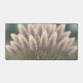 Boho Neutral Pampas Grass Illustration Schreibtischunterlage (Vorderseite)