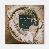 Boho Neutral Pregnancy Announcement keepsake  Magnet (Vorne)
