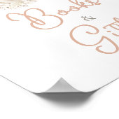 Boho Neutral Pumpkin Baby Duschbücher und Geschenk Poster (Ecke)