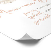 Boho Neutral Pumpkin Baby Dusche Mama Osa Bar Poster (Ecke)