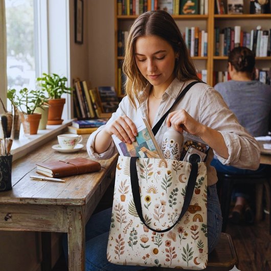 Boho-Neutral-Regenbogen-Tasche Tasche