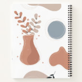 Boho Neutral Sauberes Notizbuch Journal | Gartenze (Rückseite)