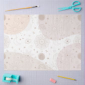 Boho Neutral Space Doodles Ästhetisches Design Seidenpapier (Basteln)