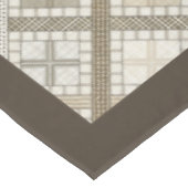 Boho Neutral Tablecloth mit modernen Linienmustern Tischdecke (Schrägansicht)