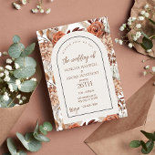 Boho Neutral Watercolor Pampas Hochzeitseinladung Einladung