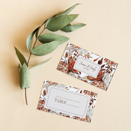 Boho Neutral Watercolor Pampas Wedding Platzkarte