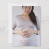 Boho Neutral Wildflower Baby Shower Invitation Einladung (Rückseite)