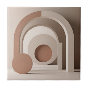 Boho Neutrale Architektur Geometrisch Modern Fliese