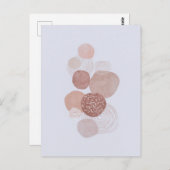 Boho Neutrale Bio Formen Kunstpostkarte Postkarte (Vorne/Hinten)