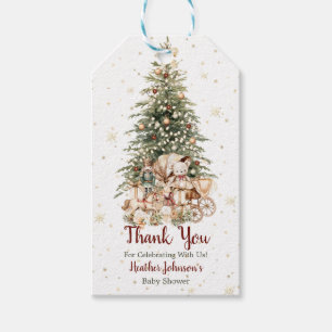 Boho-Neutrale-Christmas-Baby-Party Geschenkanhänger