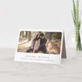 Boho neutrale erdige florale taupe QR-Code-Hochzei Einladung (Vorderseite)