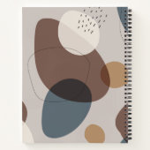 BOHO Neutrale Erdtöne Vorname Notizblock (Rückseite)