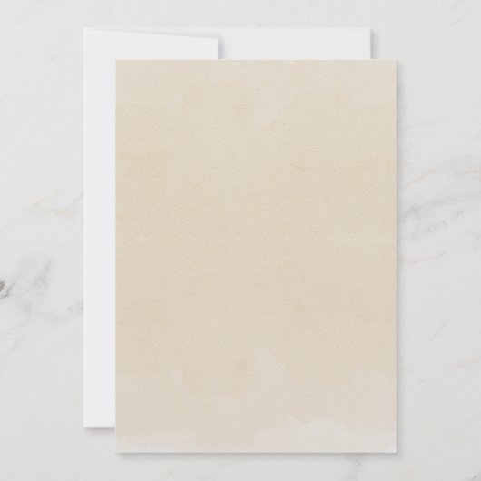 Boho neutrale Holzblockbuchstaben Es ist eine Boy- Einladung (Rückseite)