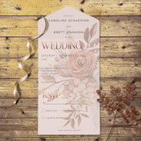 Boho neutrale weiche Herbst Bouquet Blush Kein Abe