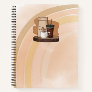 Boho Neutraler Fester Notizbuch Journal