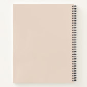 Boho Neutraler Fester Notizbuch Journal | Danke (Rückseite)