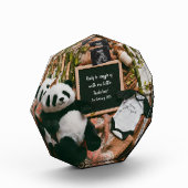 Boho-Neutraler Panda-Schwangerschaftsankündigung-A Fotoblock (Links)