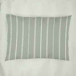 Boho neutrales gestreiftes Muster Minimalistisch S Kissenbezug