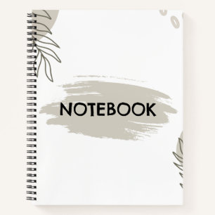 Boho Neutrales sauberes Notizbuch Journal
