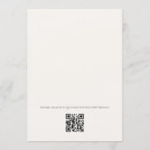 Boho-Neutrales Wasserfarben-QR-Code-Brautabschieds Einladung (Rückseite)