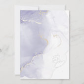 BOHO New Baby Amethyst Dusty Rose Dream Catcher Einladung (Rückseite)