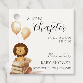 Boho New Chapter Wild Lion Balloon Baby Shower Geschenkanhänger